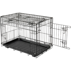 Cage Métallique Avec Porte Coulissante Noir XL 107x71x77cm - Jack And Vanilla -Pedigree || Duvo Soldes cage metallique avec porte coulissante noir xl 107x71x77cm jack and vanilla 80 0015 jack and vanilla cage metallique avec porte 1 2