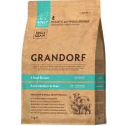 Chien Adult Medium & Maxi Races - 4 Viandes 3kg - Grandorf