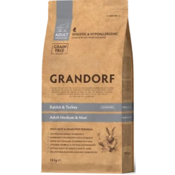 Chien Adult Medium & Maxi Races - Lapin Et Dinde 10kg - Grandorf