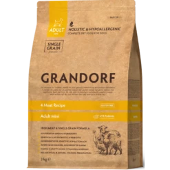 Chien Adult Mini Races - 4 Viandes 3kg - Grandorf