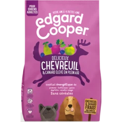 Croquettes Adult Chevreuil Frais & Canard élevé En Plein Air 7kg - Edgard & Cooper