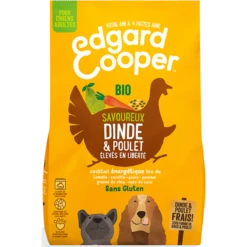 Croquettes Adult Dinde & Poulet Frais Bio, élevés En Liberté 7kg - Edgard & Cooper