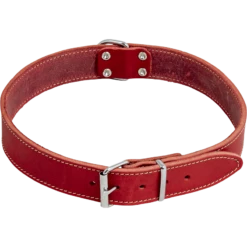 Cuir Gras Collier Rouge-30mmx65cm/tour De Cou 52-58cm - Jack And Vanilla