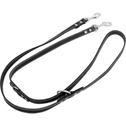 Cuir Gras Laisse De Dressage Noir-18mmx200cm - Jack And Vanilla