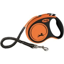Flexi XTREME Laisse Sangle Orange Noir S/5m - Flexi