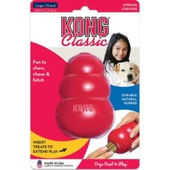 Kong Classic Rouge L - Kong -Pedigree || Duvo Soldes kong classic rouge l kong 74012003 kong specifications disponible en six tailles xs s m l xl et xxl un jouet stimulant intellect 4