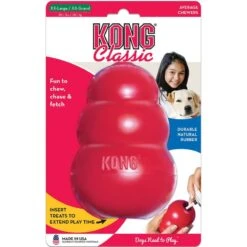 Kong Classic Rouge XXL - Kong -Pedigree || Duvo Soldes kong classic rouge xxl kong 74012005 kong specifications disponible en six tailles xs s m l xl et xxl un jouet stimulant intelle 4