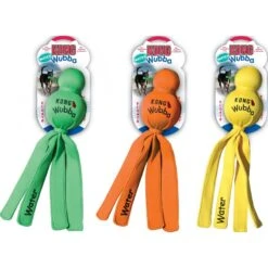 Kong Wubba Water Vert/Orange/Jaune L - Kong