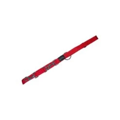 Laisse 3Pos Basic Line Rouge 25mm 200cm - Wouapy