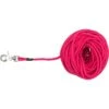 Laisse à Pister, Ronde Fushia S-L 20m/6mm - Trixie -Pedigree || Duvo Soldes laisse a pister ronde fushia s l 20m 6mm trixie 19797 trixie laisse de suivi rondemousqueton a gachette anti saletes tissage en
