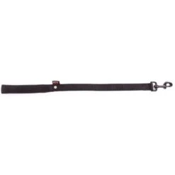 Laisse Nylon Double 25mm-60cm Noir - Martin Sellier