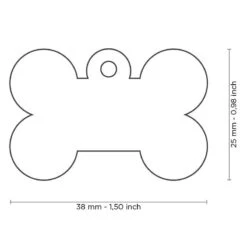 Médaille Basic Os Grand Laiton Chromé -Pedigree || Duvo Soldes medaille basic os grand laiton chrome mfb06 my family 1