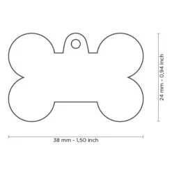 Médaille Basic Os Grand Rouge -Pedigree || Duvo Soldes medaille basic os grand rouge bh50red my family 1