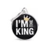 Médaille Cercle Moyen " I'm The King " -Pedigree || Duvo Soldes medaille cercle moyen im the king ch17mking my family