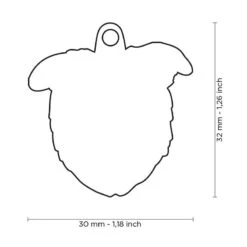 Médaille Chien Border Collie -Pedigree || Duvo Soldes medaille chien border collie mf03n my family 1