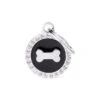 Médaille Glam Os Cercle Noir Strass -Pedigree || Duvo Soldes medaille glam os cercle noir strass bh30gm01 my family