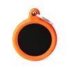 Médaille Gomme Cercle Aluminium Orange/Noir -Pedigree || Duvo Soldes medaille gomme cercle aluminium orange noir hta04orangemp my family