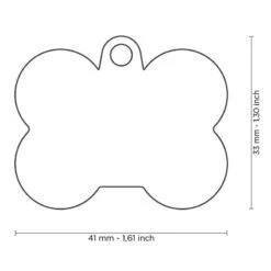 Médaille Gomme Os Aluminium Rose/Rose -Pedigree || Duvo Soldes medaille gomme os aluminium rose rose hta01pink my family 1