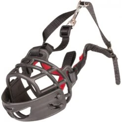 Muselière Caoutchouc Noir/Rouge XLarge - Duvo+ -Pedigree || Duvo Soldes museliere caoutchouc noir rouge xlarge duvo 11441 duvo specifications caoutchouc resistant et durable pour une securite maximale 2