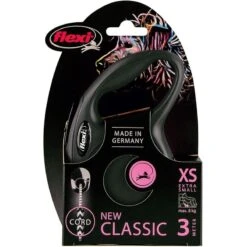 New Classic Corde Noir XS/3m - Flexi -Pedigree || Duvo Soldes new classic corde noir xs 3m flexi 212801 trixie specifications ligne de 3 metres de long avec corde et mousqueton chromela poig 1