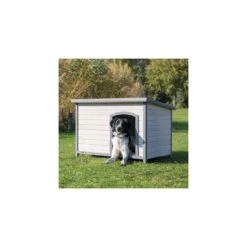 Niche Classic Gris L - Trixie -Pedigree || Duvo Soldes niche classic gris l trixie 39563 trixie toit a charnieres les pieds protegent du froid et des sols humides et assurent une bonn 2