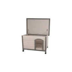 Pedigree || Duvo Soldes -Pedigree || Duvo Soldes niche classic gris s m trixie 39561 trixie toit a charnieres les pieds protegent du froid et des sols humides et assurent une bo 1