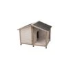 Niche Lodge Gris 130x100x105cm - Trixie -Pedigree || Duvo Soldes niche lodge gris 130x100x105cm trixie 39517 trixie le pan de toit souvre les pieds protegent du froid et des sols humides et ass