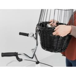 Panier De Vélo Pour Chien Noir 50x41x35cm Max 5kg - Trixie -Pedigree || Duvo Soldes panier de velo pour chien noir 50x41x35cm max 5kg trixie 2818 trixie panier de velo pour chien fixation sur le guidon avec grill 5