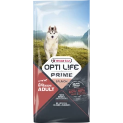 Prime Adult All Breeds Sans Céréales Au Saumon 12,5kg - Opti Life