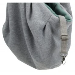 Sac Ventral Soft Gris Clair/menthe 22x20x60cm - Trixie -Pedigree || Duvo Soldes sac ventral soft gris clair menthe 22x20x60cm trixie 28948 trixie sac ventral soft ideal pour surveiller lanimal en transport ve 3