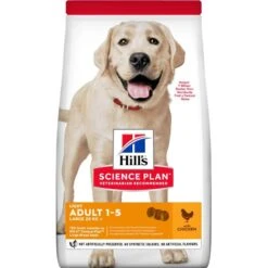 Science Plan Aliment Pour Chien Adulte De Grande Race Light Au Poulet 12kg - Hill's