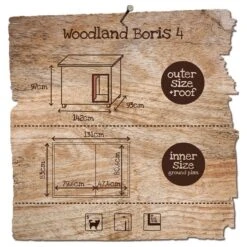 Woodland Niche Pour Chien Boris Classic 142x93x97cm - Duvo+ -Pedigree || Duvo Soldes woodland niche pour chien boris classic 142x93x97cm duvo 780 060 duvo specifications bois traite avec coupe vent toit en roofing 2